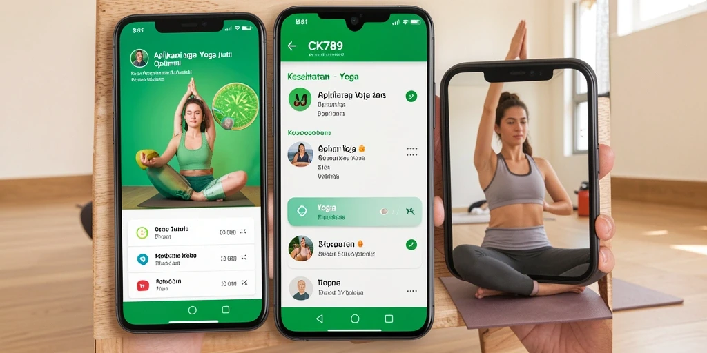 Tampilan antarmuka CK789 yang intuitif dan fungsional untuk latihan Yoga.
