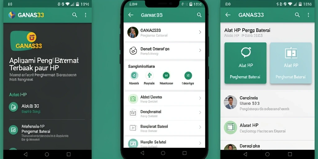 Tampilan antarmuka GANAS33 yang user-friendly dan informatif.