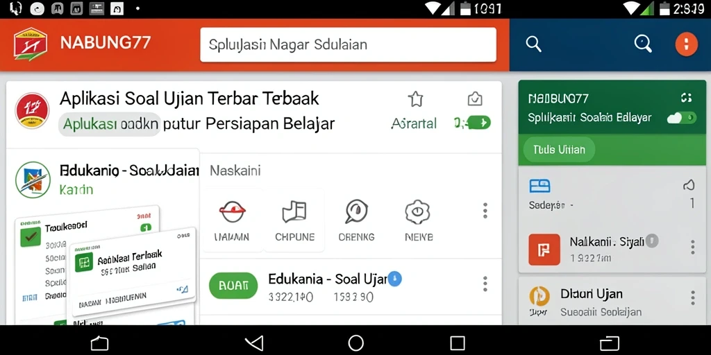 Antarmuka NABUNG77 yang interaktif dan menyenangkan untuk belajar.