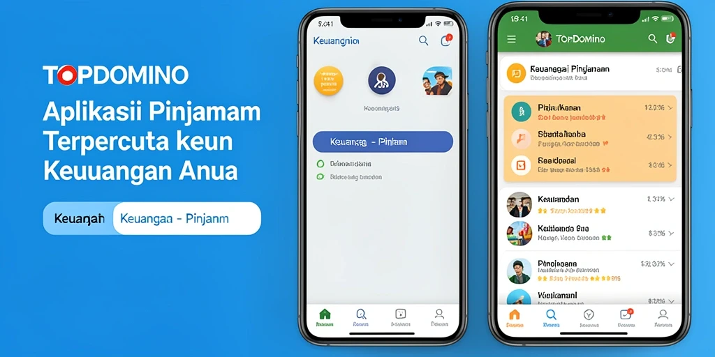 Antarmuka pengguna aplikasi TOPDOMINO menunjukkan kemudahan penggunaan dalam pengajuan pinjaman.